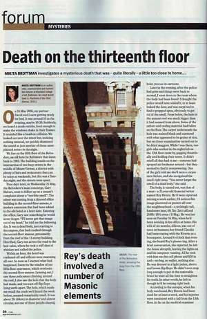 A Mysterious Death At Baltimore S The Belvedere Baltimore Or Less