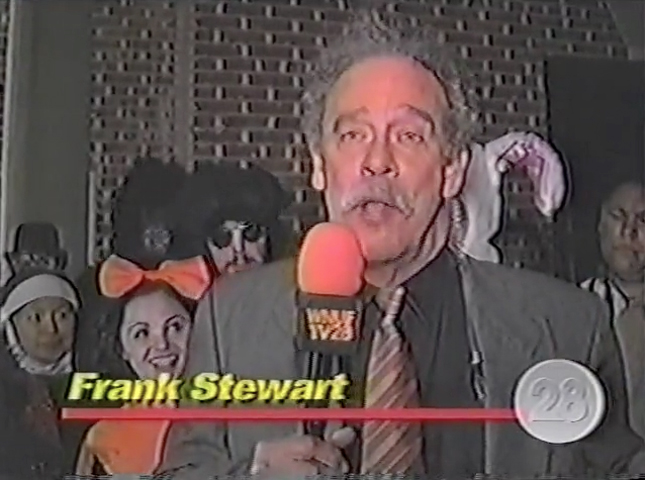 Paul Fahrenkopf stars as WNUF reporter Frank Stuart.