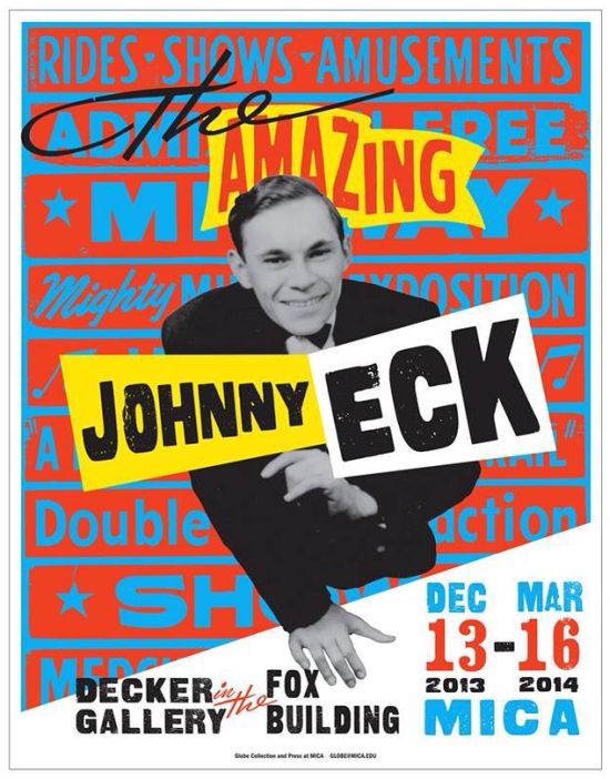 "The Amazing Johnny Eck," showcard by Globe Poster.