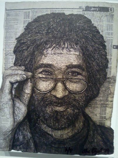 Jerry Garcia portrait by Alex Queral.