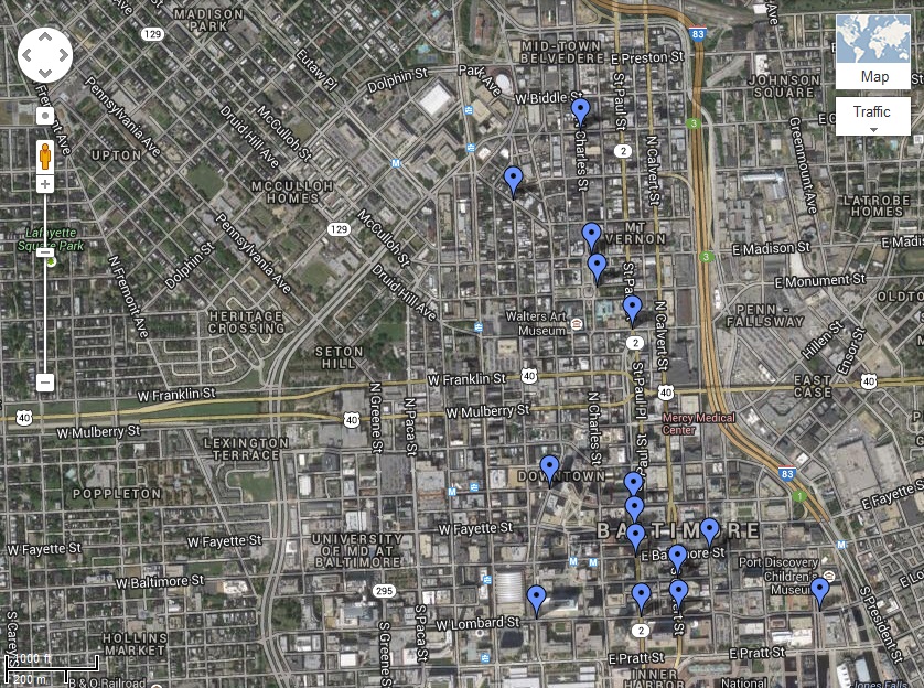 Baltimore Toynbee Tiles (Google Maps).