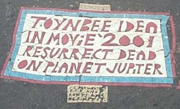 TOYNBEE IDEA IN MOVIE 2001 RESURRECT DEAD ON PLANET JUPITER.