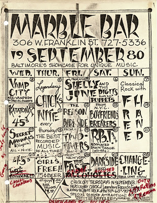 Marble Bar Calendar - September 1980