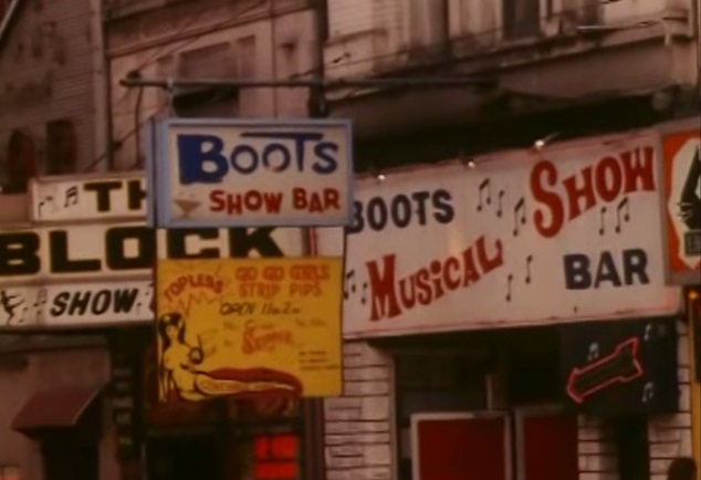 Baltimore's infamous Block (image taken from 1976 WMAR-TV archive footage).