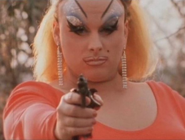 The spot where John Waters filmed Divine downing those dog droppings in “Pink Flamingos” deserves to be promoted, fans say. Photo by: moviesteve.com